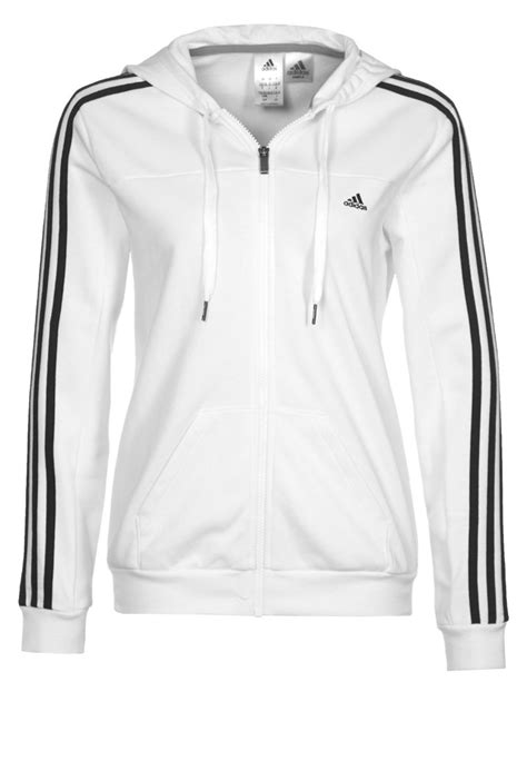 adidas white zip up hoodie